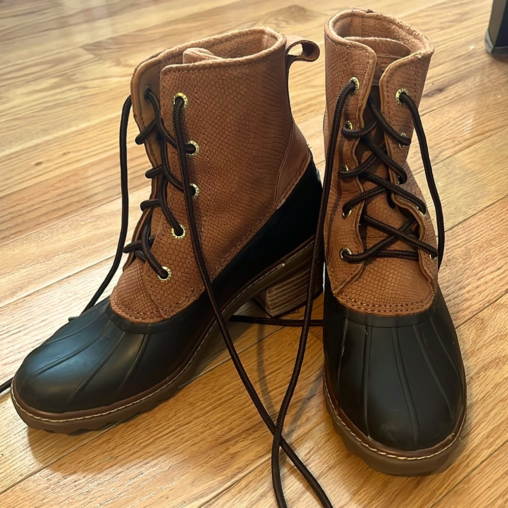 Sperry Saltwater Heel Leather Duck Boot